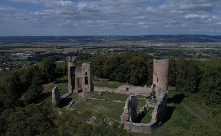 chateau de bressieux vue aérienne