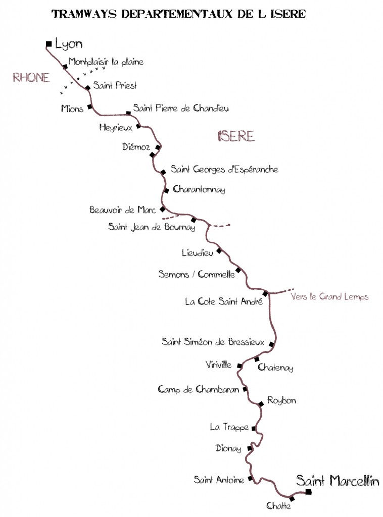 Carte Lyon_St Marcellin