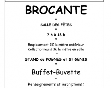 Brocante vide grenier et vente de pognes cuites dans un ancien four à bois